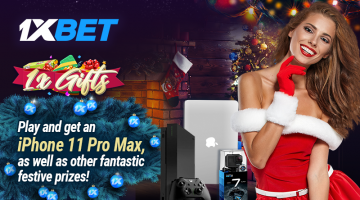 The season of gifts is arriving, and you can enjoy it now at 1xBet
